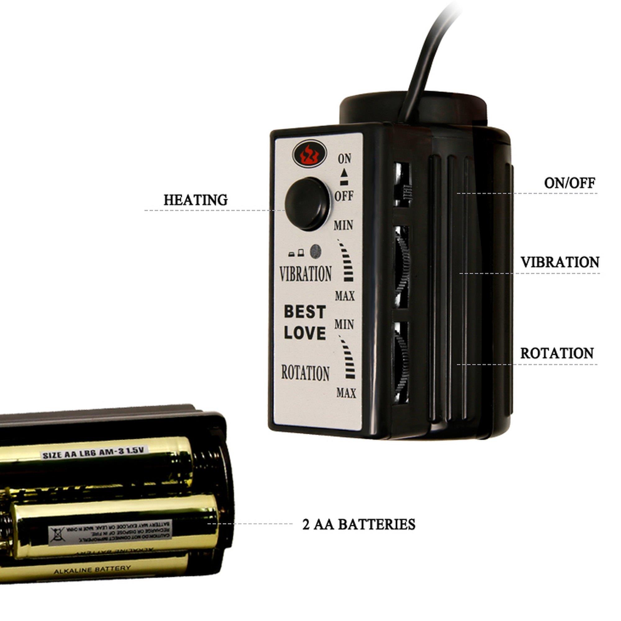 Baile- fiery dong,  vibration rotation heating temperature up to 48℃ suction base 